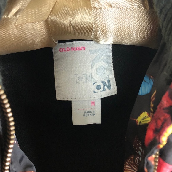 Old Navy Puffer Vest Butterfly Brown Girls Medium - Picture 7 of 8